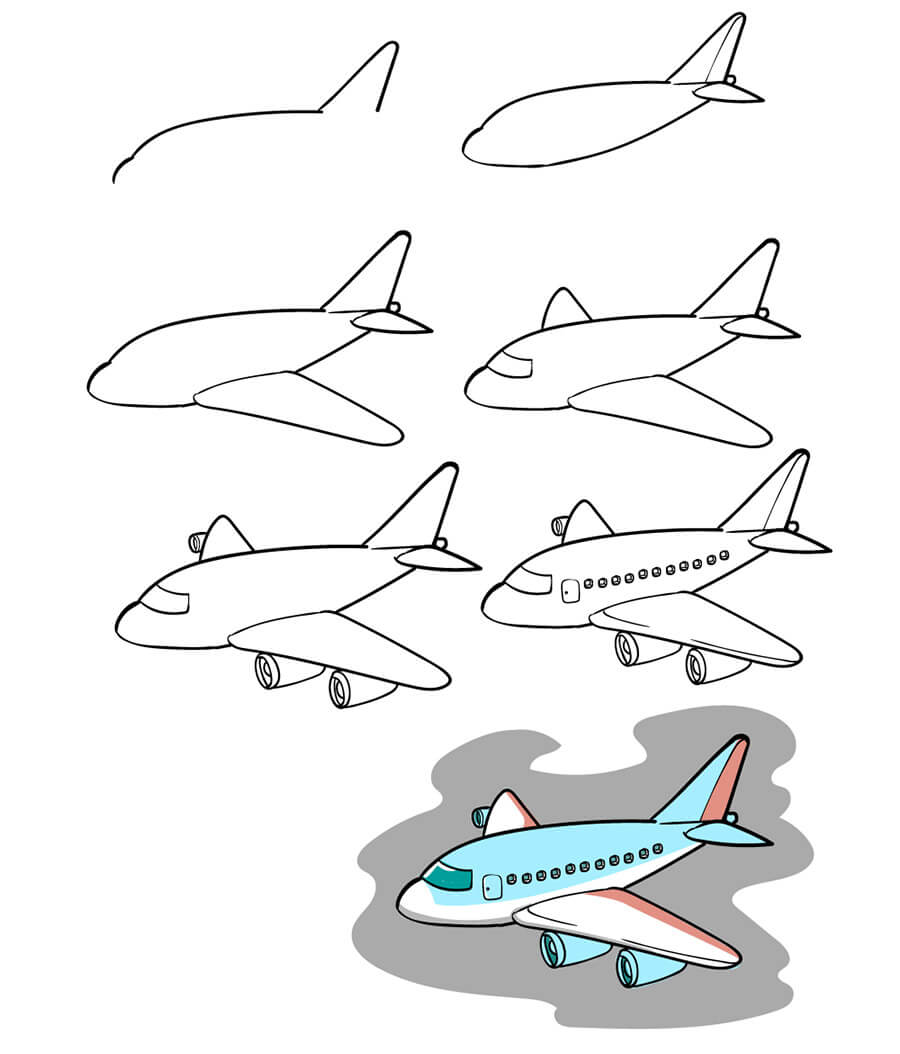 A Simple Airplane Drawing Ideas