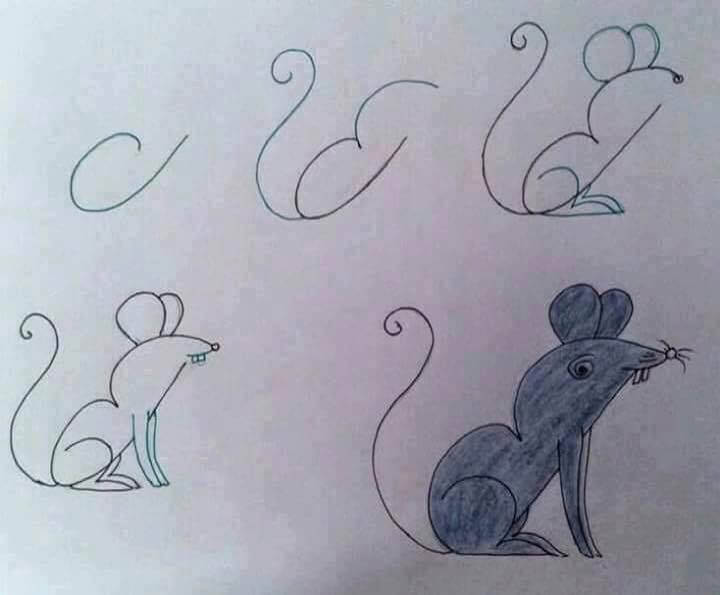 A Simple and Easy Mouse Drawing Ideas