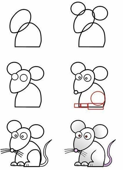 A Simple Mouse Drawing Ideas