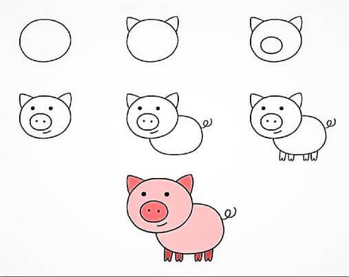 A Simple Pig Drawing Ideas
