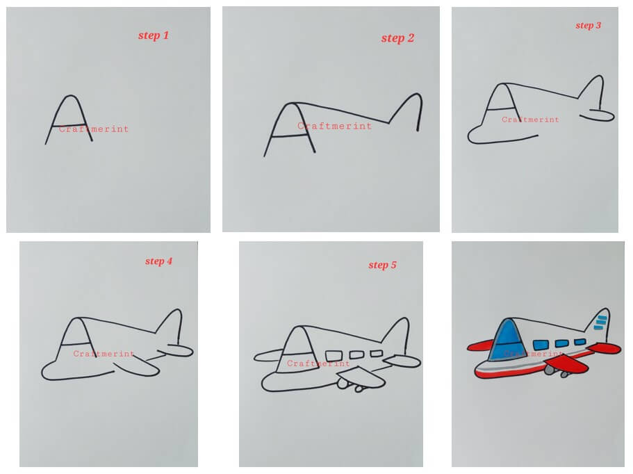 How to draw Airplane idea