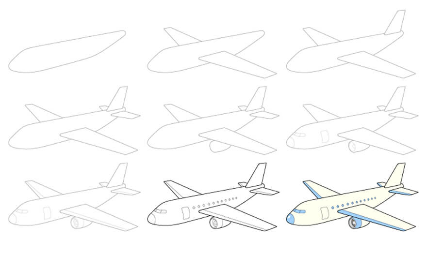 An Airplane Idea 10 Drawing Ideas