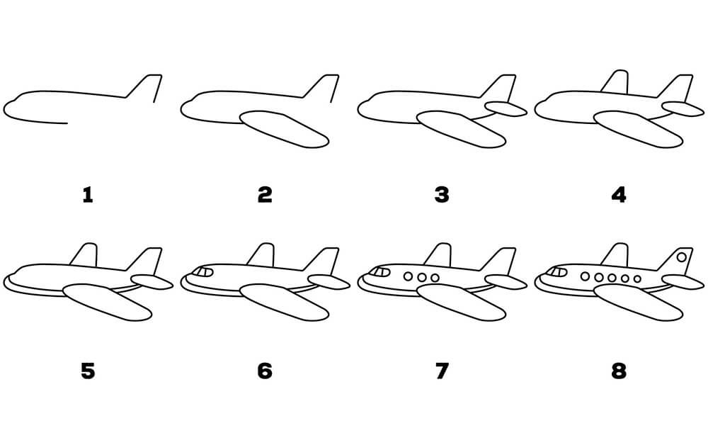 An Airplane Idea 13 Drawing Ideas