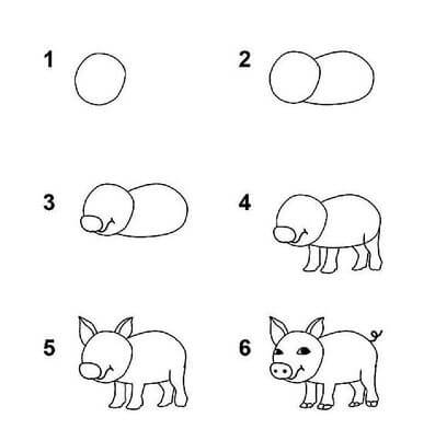 An Easy Pig Drawing Ideas