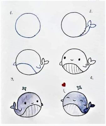 An Easy Whale Drawing Ideas