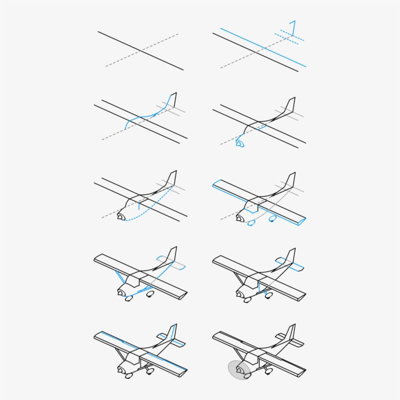 An Old Plane Drawing Ideas