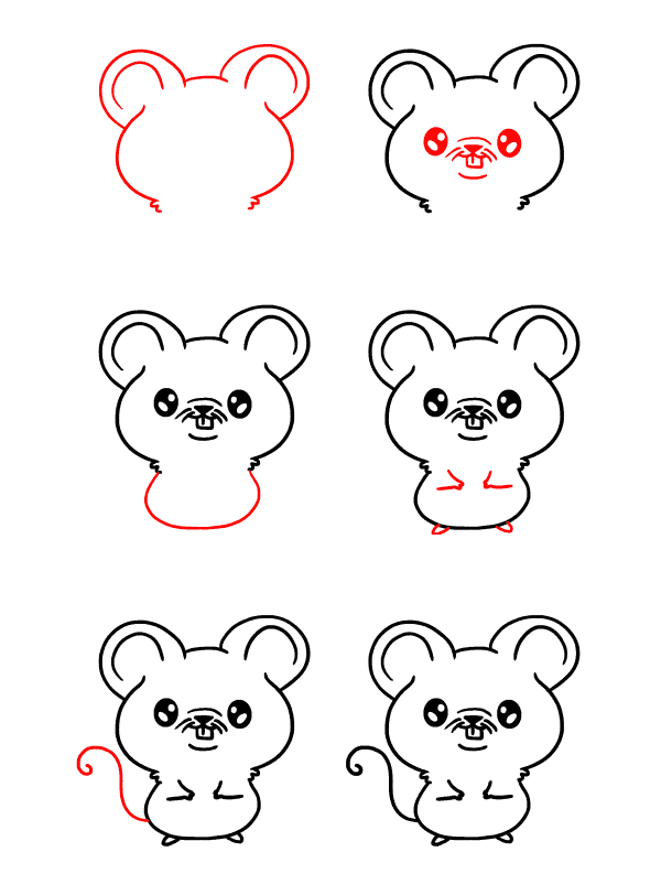 Baby Mouse Drawing Ideas