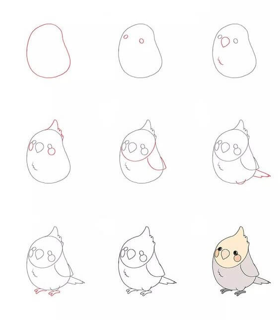 How to draw Bird idea (16)