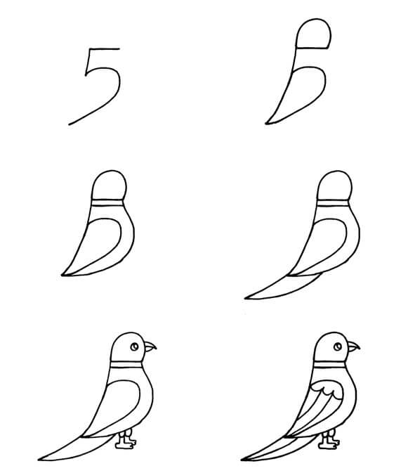 Bird idea (33) Drawing Ideas