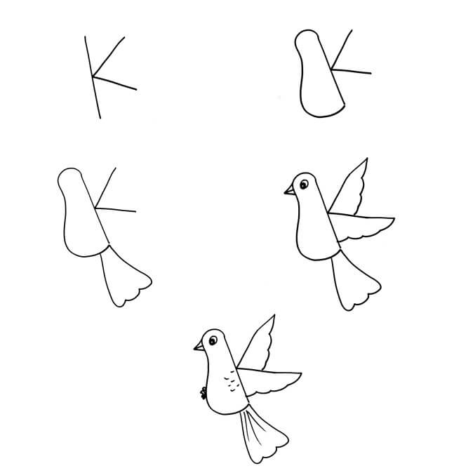 Bird idea (35) Drawing Ideas