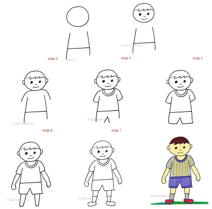 How to draw Boy idea (12)