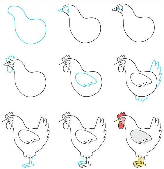 Chicken idea (1) Drawing Ideas