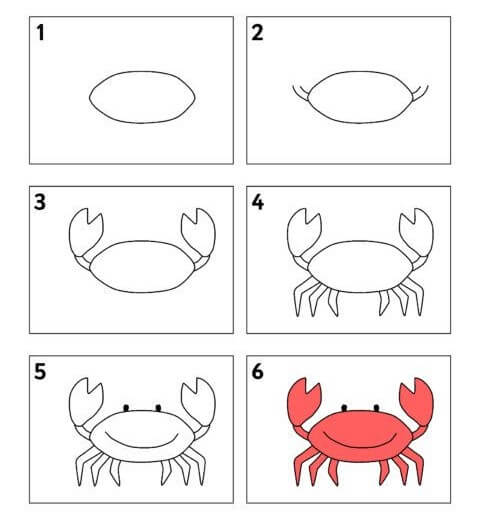 Crab idea (11) Drawing Ideas