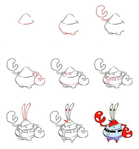 How to draw Crab idea (16)