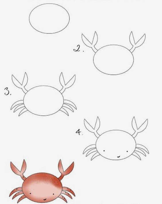 Crab idea (19) Drawing Ideas