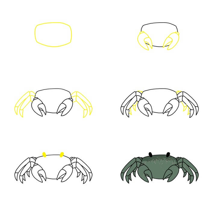 Crab idea (30) Drawing Ideas