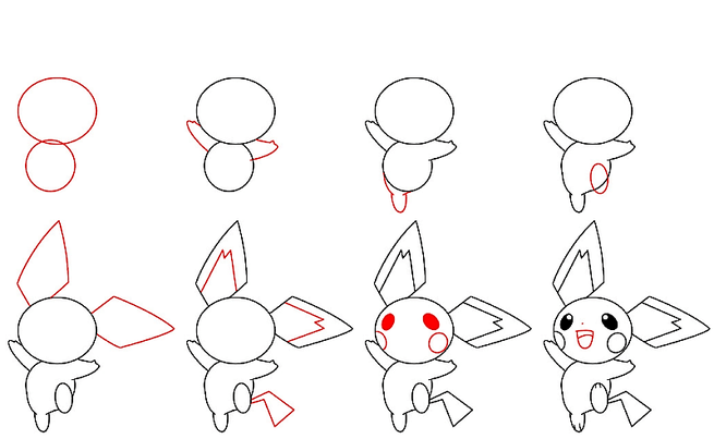 Cute Pikachu Drawing Ideas