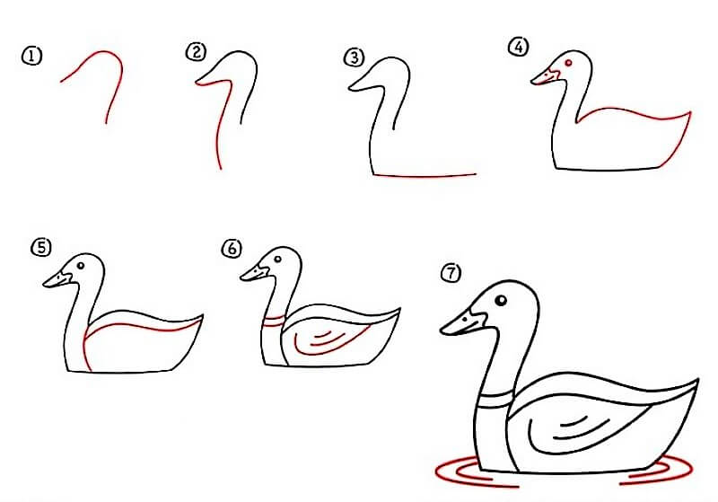 How to draw Duck Idea 14