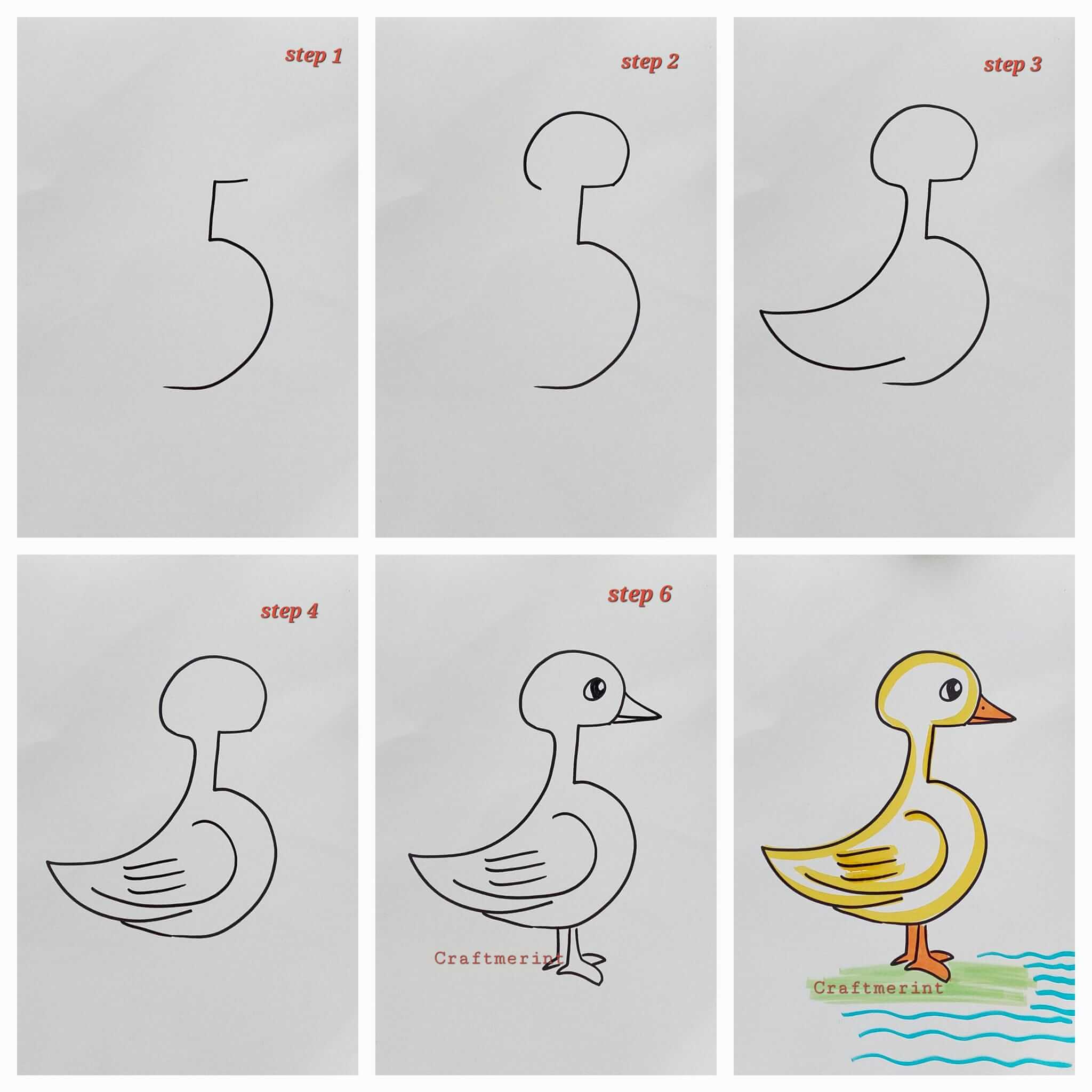 How to draw Duck idea (15)