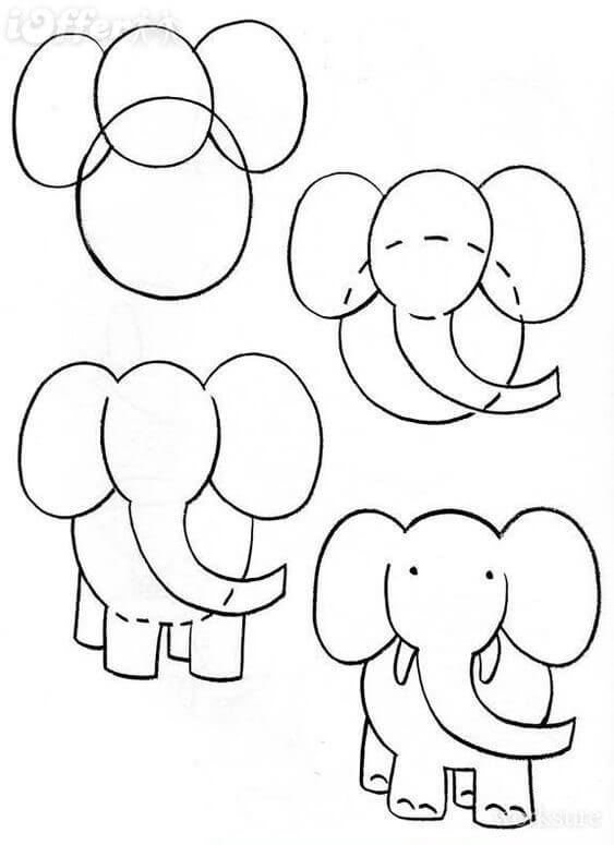 Elephant idea (12) Drawing Ideas