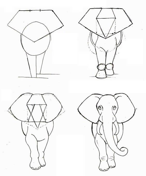 Elephant idea (14) Drawing Ideas