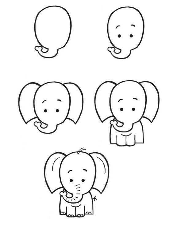 Elephant idea (20) Drawing Ideas