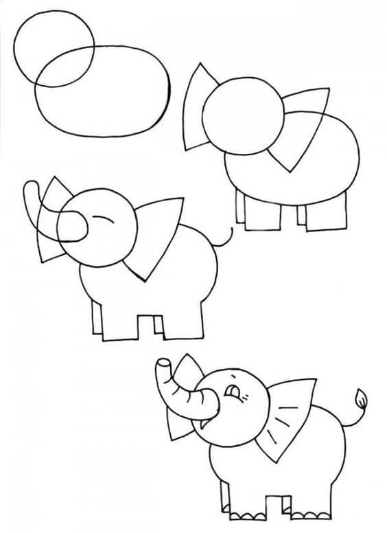 Elephant idea (25) Drawing Ideas