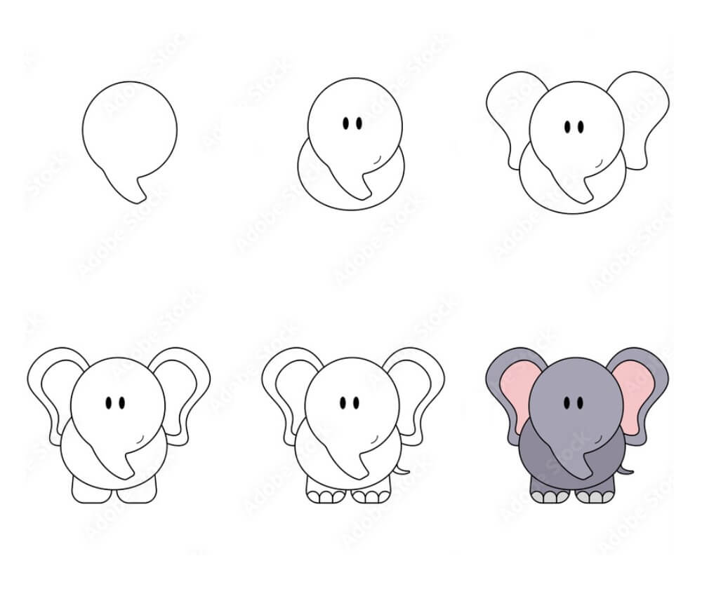 Elephant idea (32) Drawing Ideas