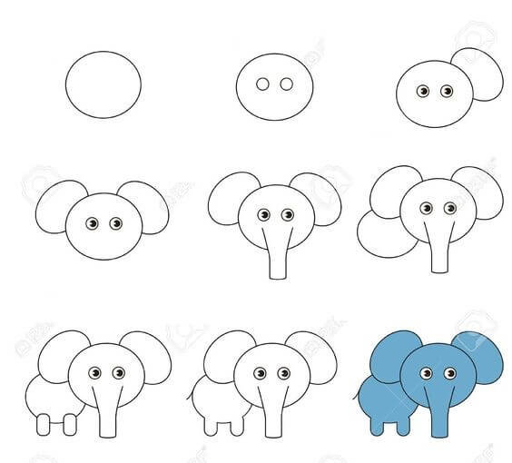 Elephant idea (36) Drawing Ideas