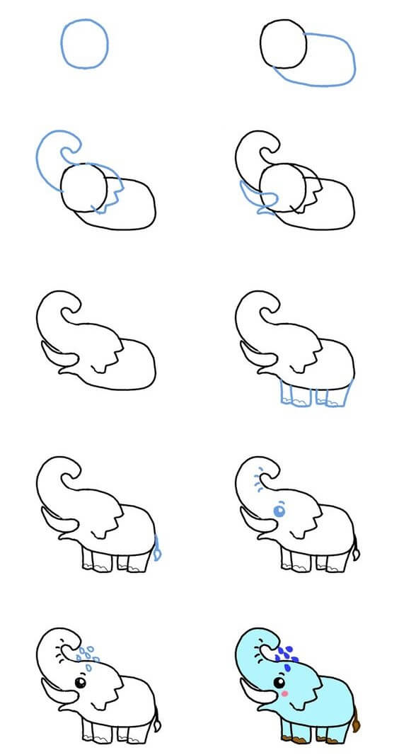 Elephant idea (4) Drawing Ideas