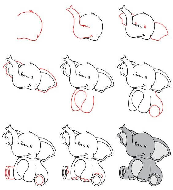 Elephant idea (5) Drawing Ideas
