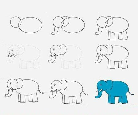 Elephant idea (52) Drawing Ideas