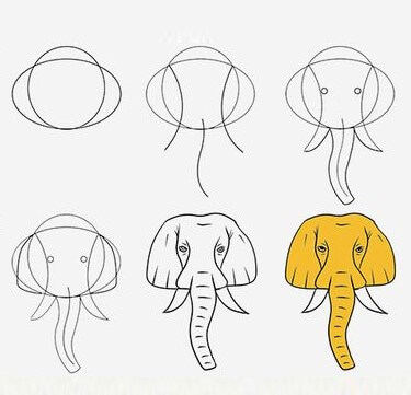 Elephant idea (55) Drawing Ideas