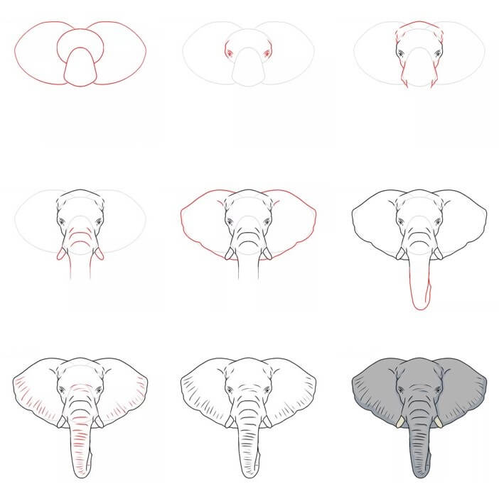 Elephant idea (68) Drawing Ideas