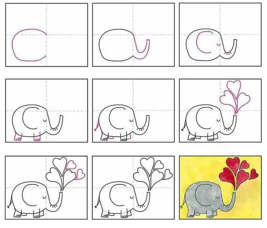 Elephant idea (7) Drawing Ideas