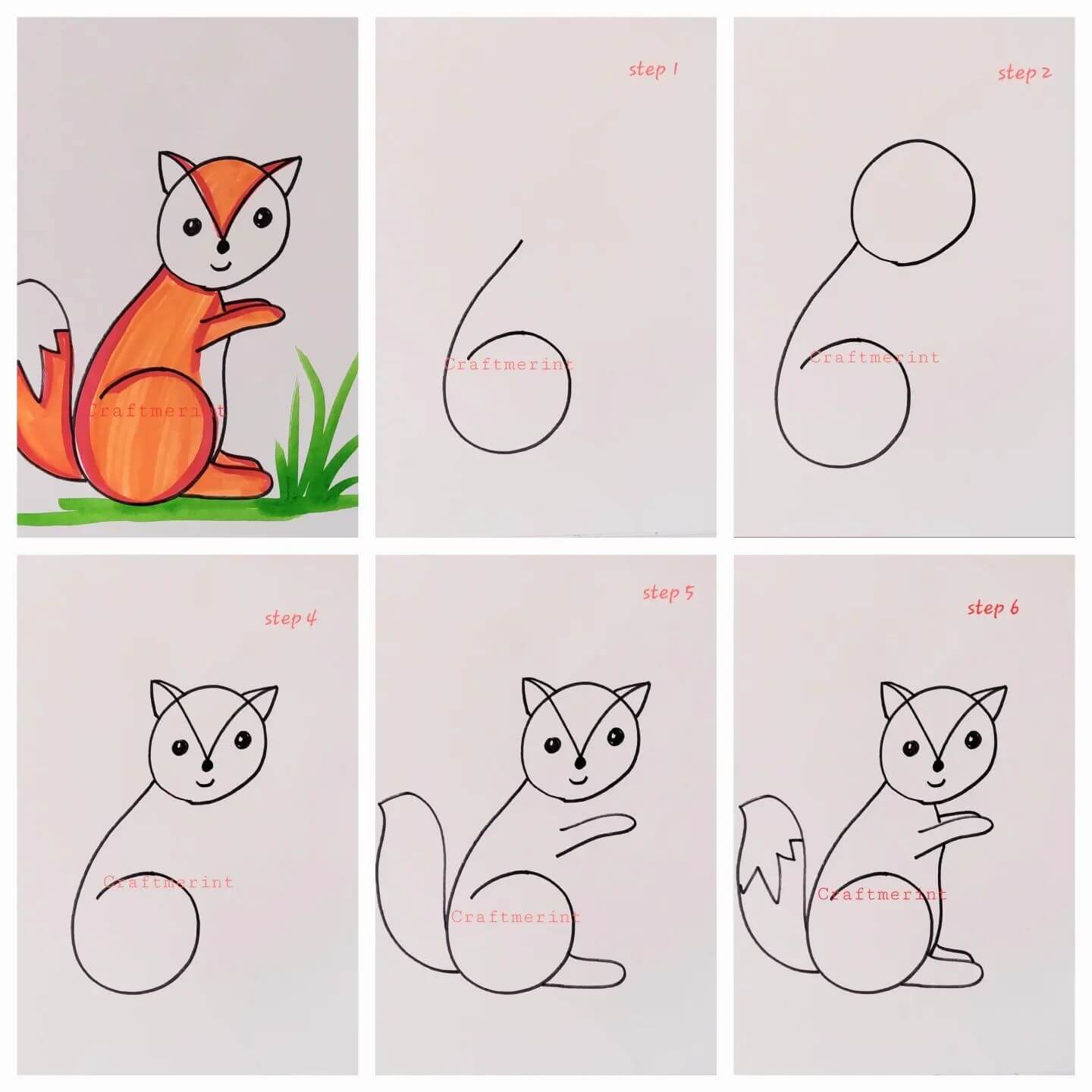 How to draw Fox idea 26