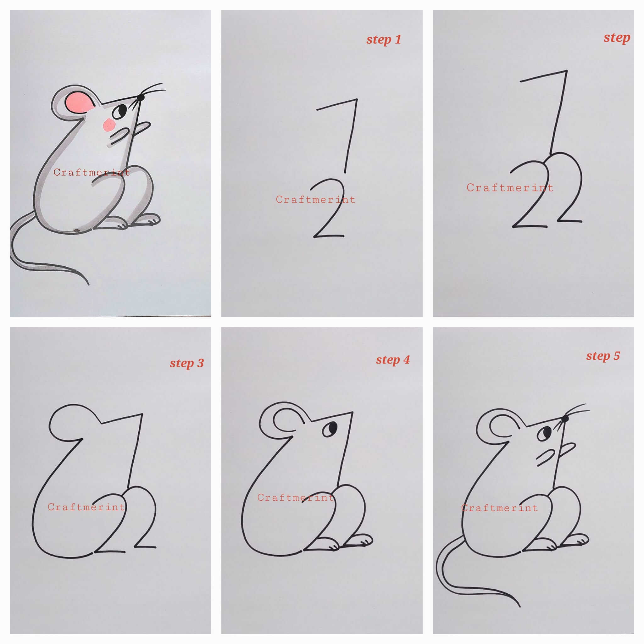 How to draw Mouse idea 33