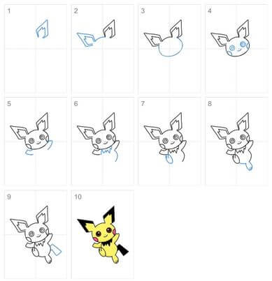 How to Draw Pikachu - Really Easy Drawing Tutorial | Easy cartoon drawings, Pikachu  drawing, Pokemon drawings