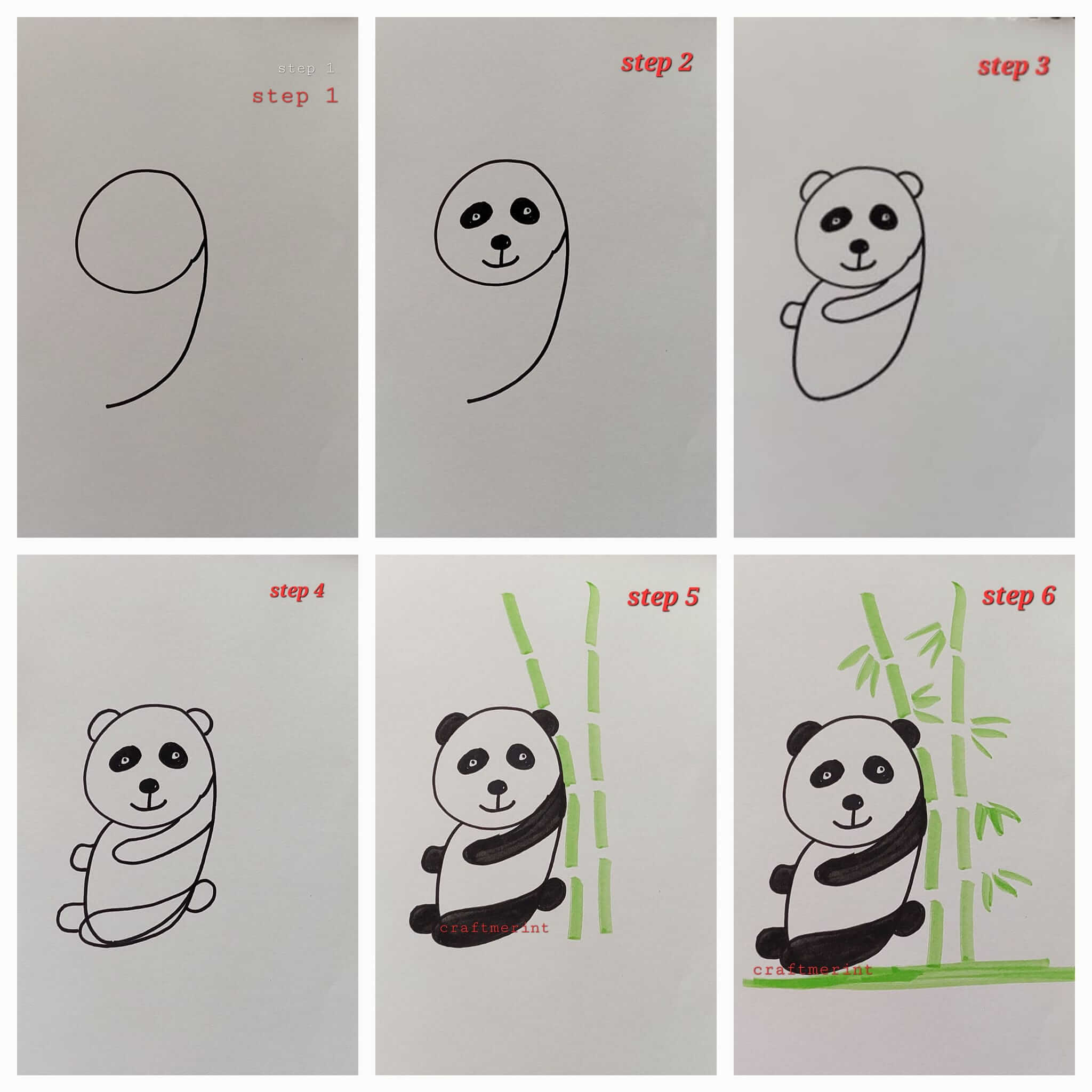 How to draw Panda idea (46)