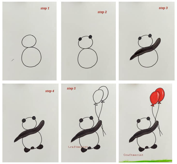 How to draw Panda idea (47)