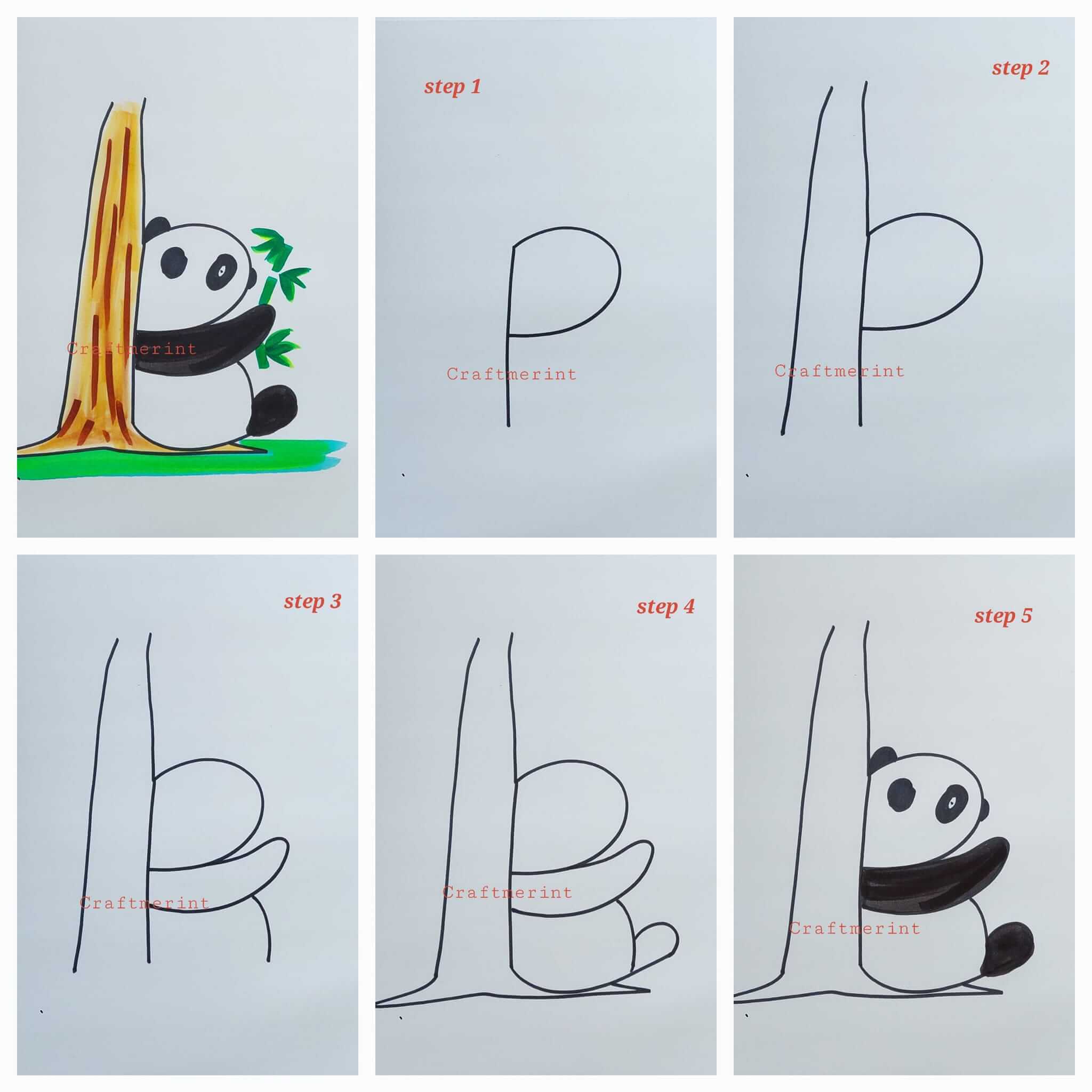 How to draw Panda idea 48