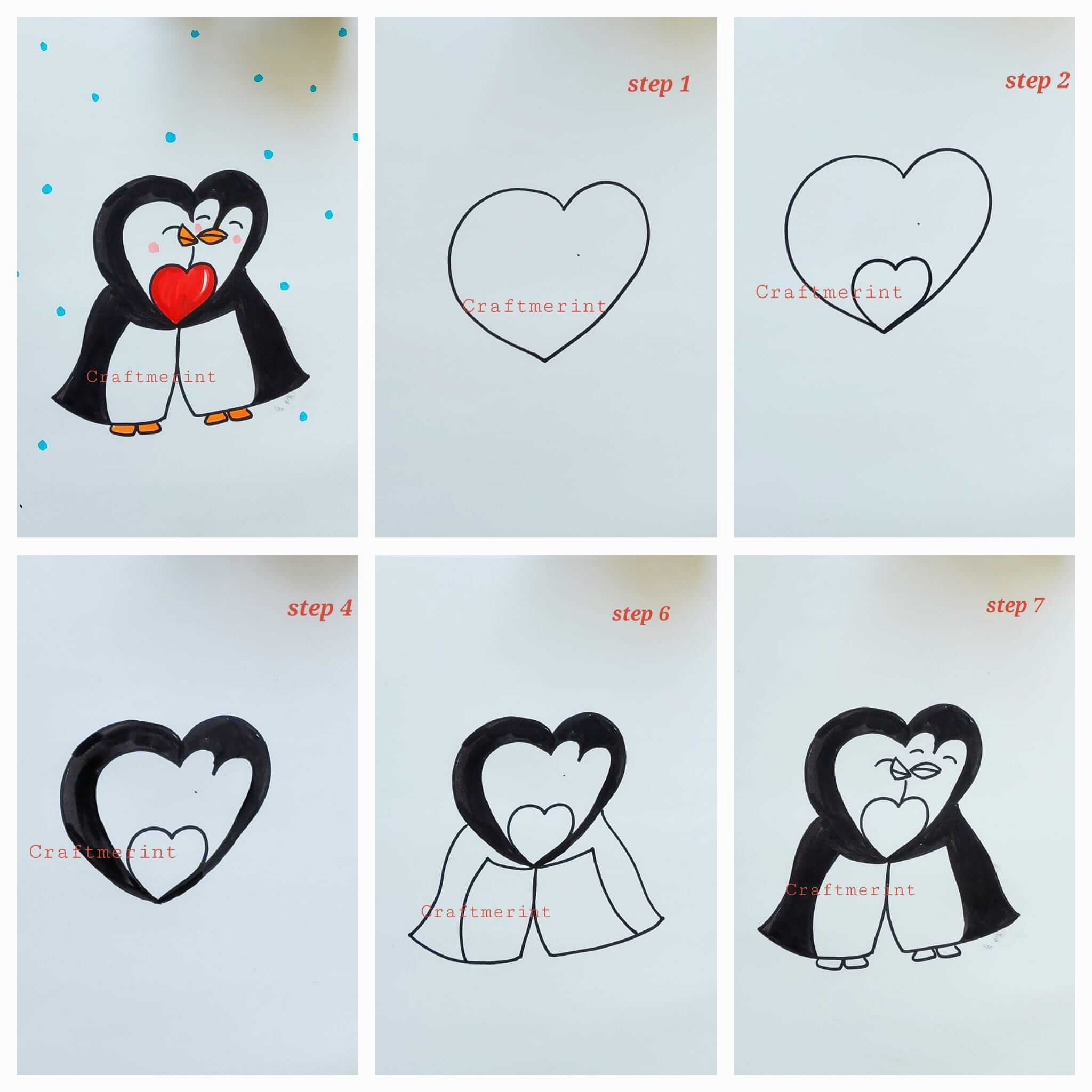 How to draw Penguin idea (10)