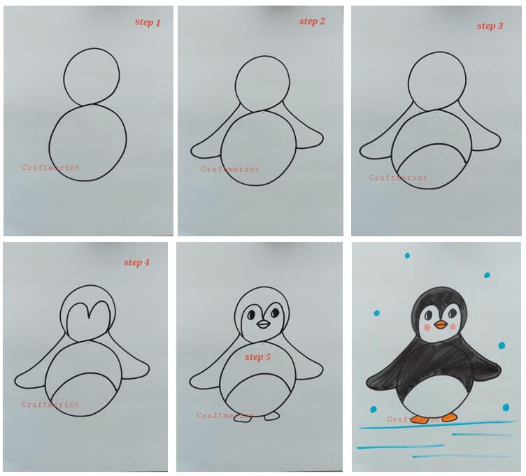 How to draw Penguin idea (11)