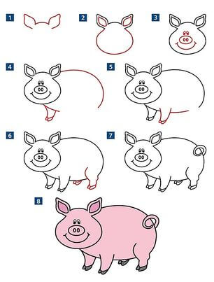 Pig Idea 11 Drawing Ideas