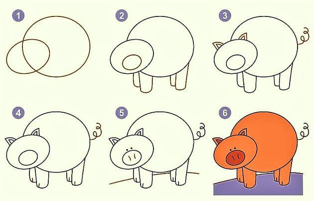 Pig Idea 12 Drawing Ideas