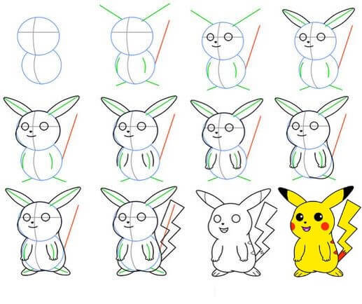 Pikachu pretty Drawing Ideas