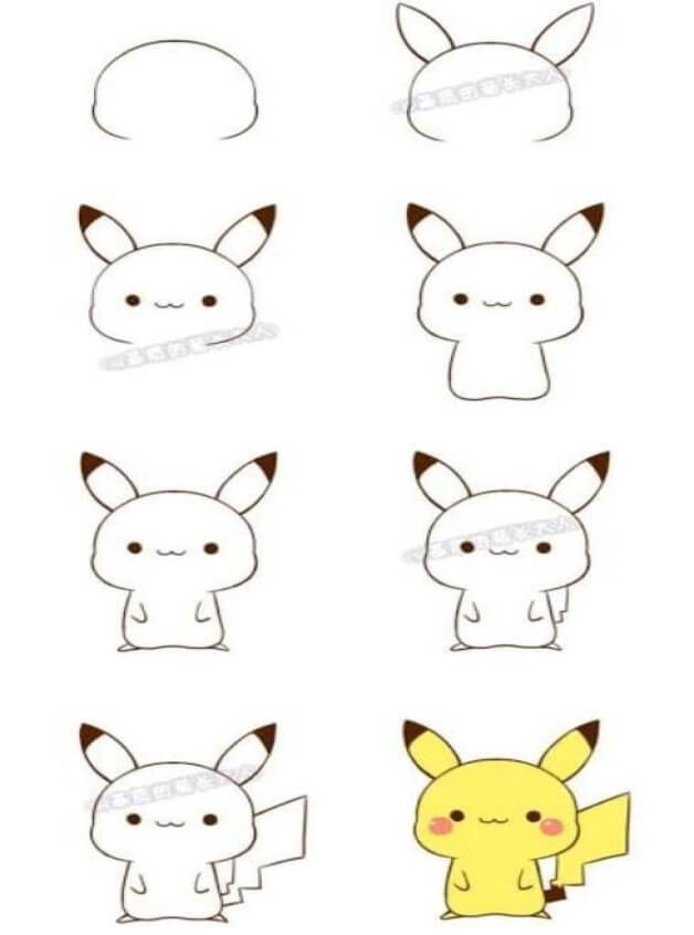 Pikachu baby Drawing Ideas