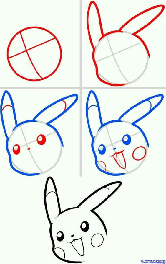 Pikachu laugh 2 Drawing Ideas