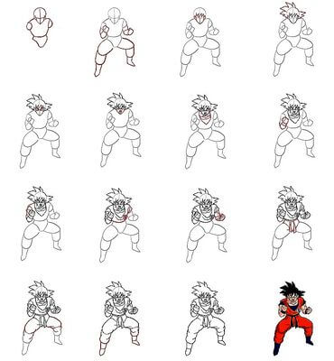 Son Goku Drawing Idea