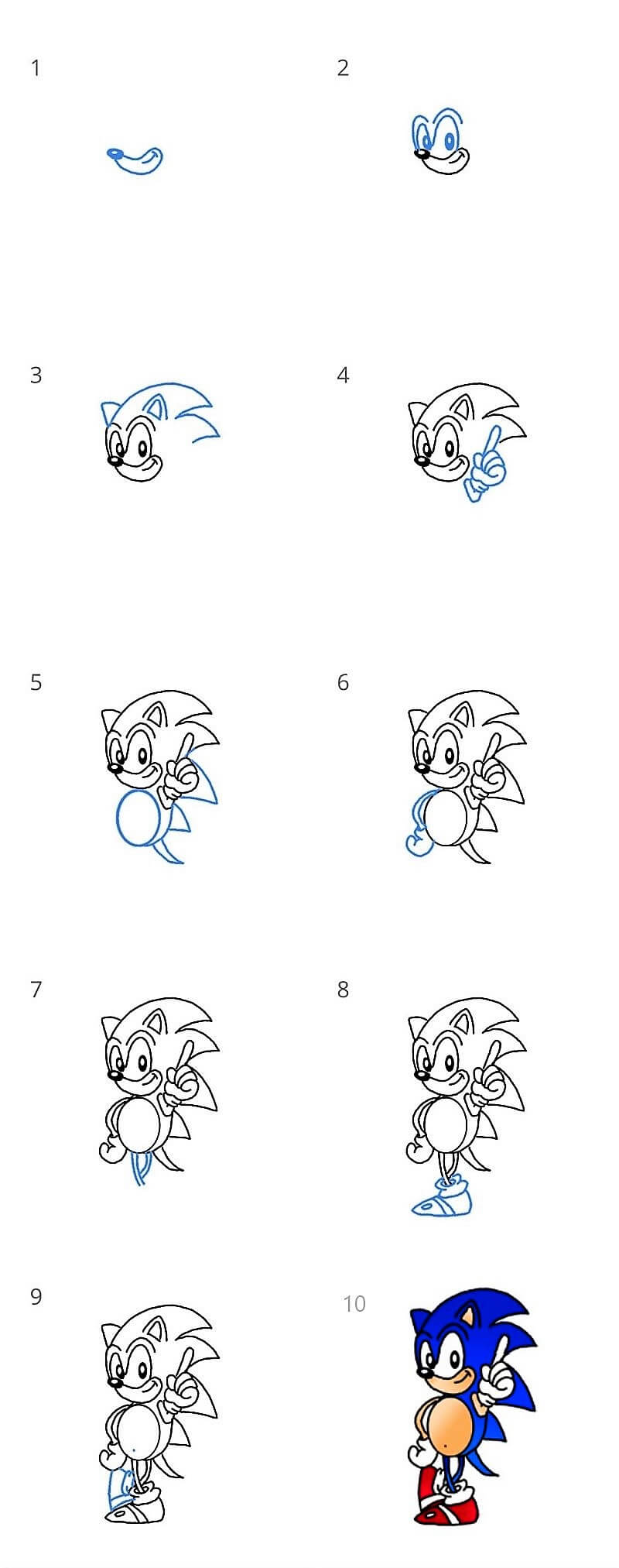 Sonic Idea 10 Drawing Ideas